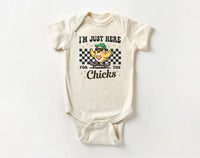 I'm Just Here For The Chicks Baby Sweatshirt, Spring Celebrations