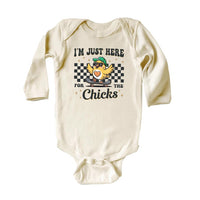 I'm Just Here For The Chicks Baby Sweatshirt, Spring Celebrations