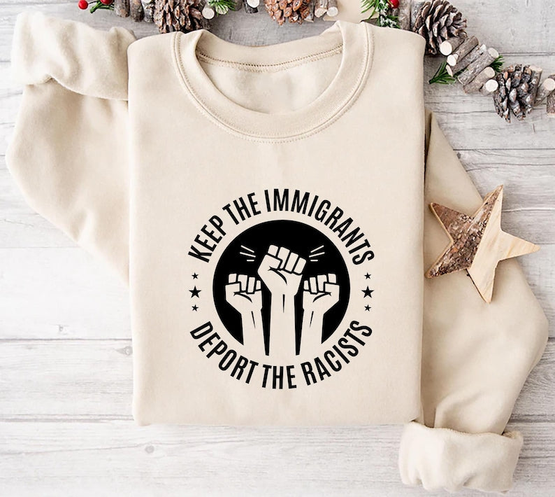 Immigrants Sweatshirt, Equal Rights Immigrant Support