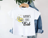 Custom My First Eid Baby Bodysuit, Muslim Eid Mubarak Outfit for 1st Eid