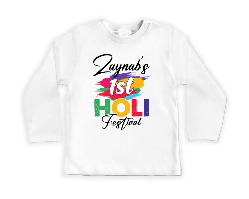 My 1st Holi Baby Sweatshirt, Holi Hai Festival Outfit