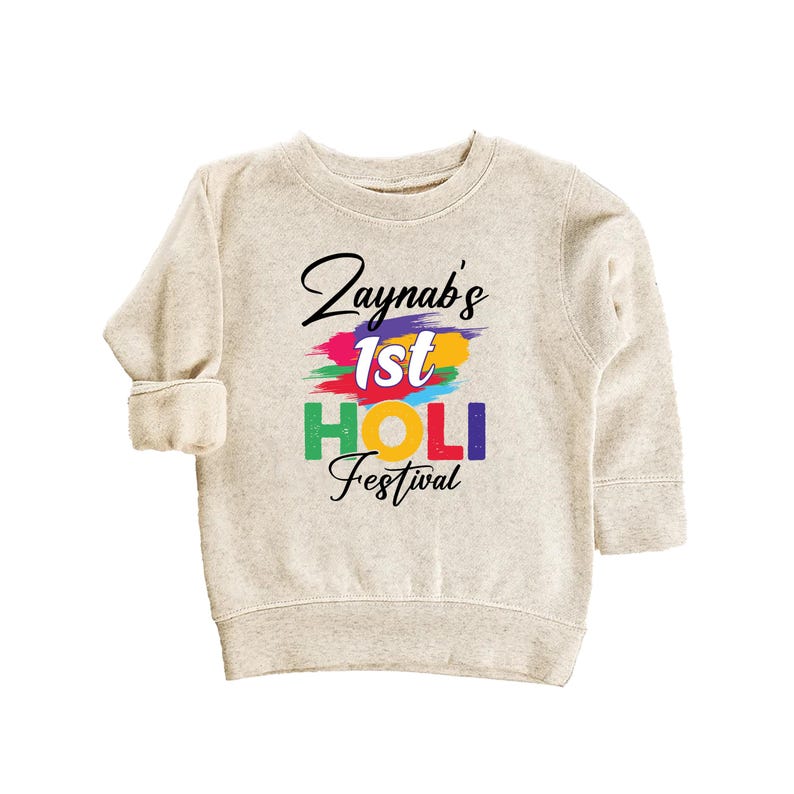 My 1st Holi Baby Sweatshirt, Holi Hai Festival Outfit