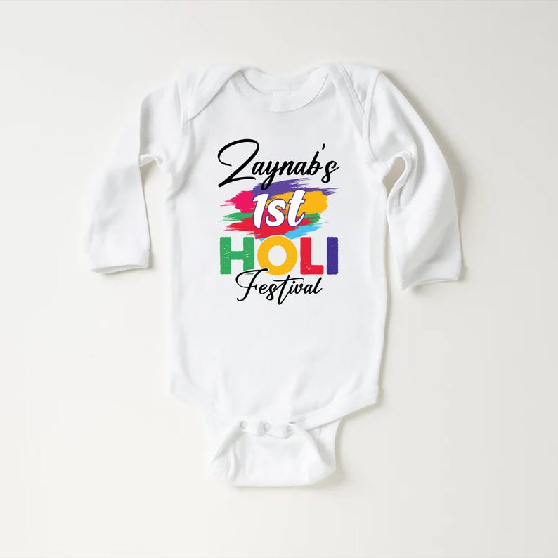 My 1st Holi Baby Sweatshirt, Holi Hai Festival Outfit