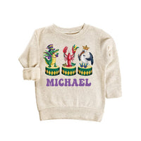 Personalized Mardi Gras Baby Bodysuit, Adorable Mardi Gras Parade Outfit