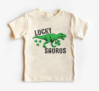 Lucky Saurus St. Patrick's Day Baby Shirt, Saint Patrick’s Day Gift