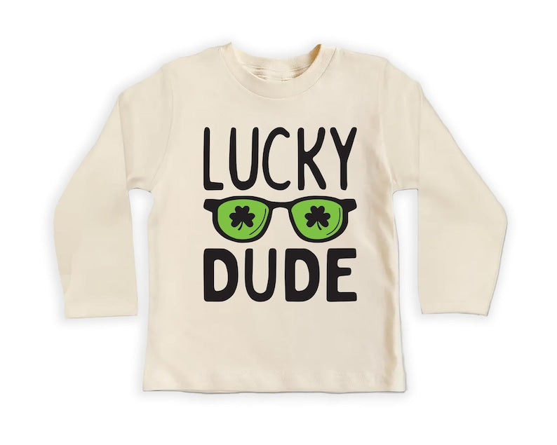 Lucky Dude St. Patrick's Day Baby Shirt, Fun St. Paddy's Gift