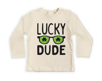 Lucky Dude St. Patrick's Day Baby Shirt, Fun St. Paddy's Gift