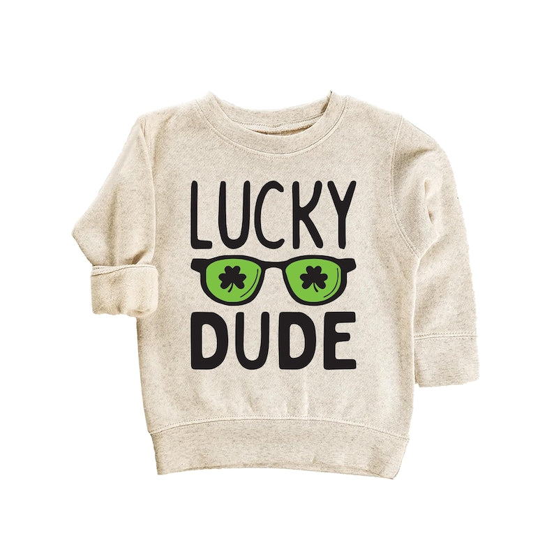 Lucky Dude St. Patrick's Day Baby Shirt, Fun St. Paddy's Gift