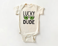 Lucky Dude St. Patrick's Day Baby Shirt, Fun St. Paddy's Gift