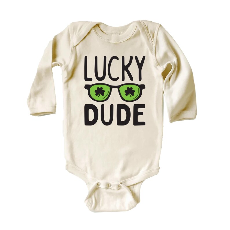 Lucky Dude St. Patrick's Day Baby Shirt, Fun St. Paddy's Gift