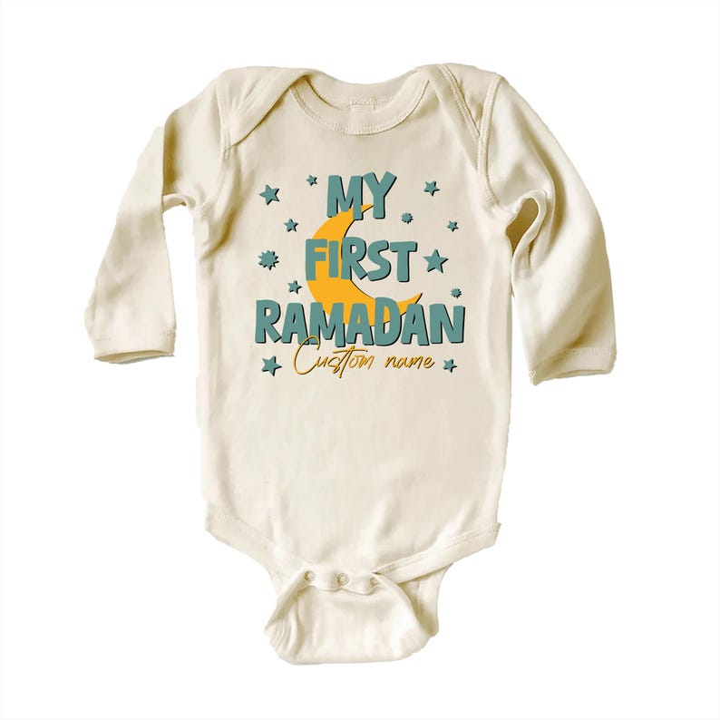 Custom First Ramadan Baby Bodysuit, Muslim Baby Gift