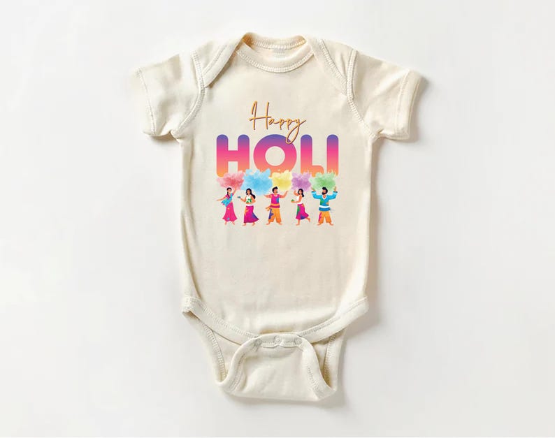 Holi Hai Baby Shirt, Happy Holi Indian Festival Gift