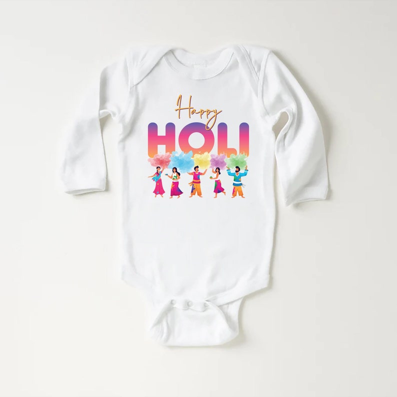 Holi Hai Baby Shirt, Happy Holi Indian Festival Gift