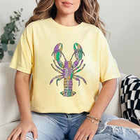 Mardi Gras Crawfish Short Sleeve T-Shirt, Crawfish Gift