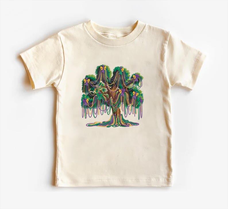 Mardi Gras Bead Tree Baby Bodysuit, Mardi Gras Festival Gift