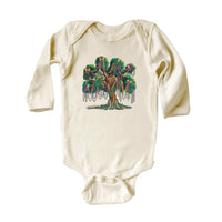 Mardi Gras Bead Tree Baby Bodysuit, Mardi Gras Festival Gift