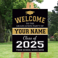 Personalized Graduation Welcome Sign, Custom Class of 2025 Party Sign, Graduation 2025 Decor, Congrats Grad Sign, Senior 2025 Party Display