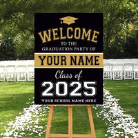 Personalized Graduation Welcome Sign, Custom Class of 2025 Party Sign, Graduation 2025 Decor, Congrats Grad Sign, Senior 2025 Party Display