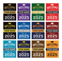 Personalized Graduation Welcome Sign, Custom Class of 2025 Party Sign, Graduation 2025 Decor, Congrats Grad Sign, Senior 2025 Party Display