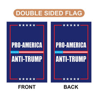 Pro America Garden Flag, 12x18 Inch Double Sided, Anti-Trump, Resist Hate Flag, Women's Rights Flag, Resist Racism Flag, Resist Fascism Flag