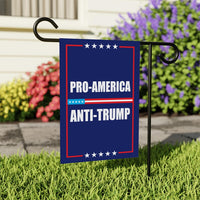 Pro America Garden Flag, 12x18 Inch Double Sided, Anti-Trump, Resist Hate Flag, Women's Rights Flag, Resist Racism Flag, Resist Fascism Flag