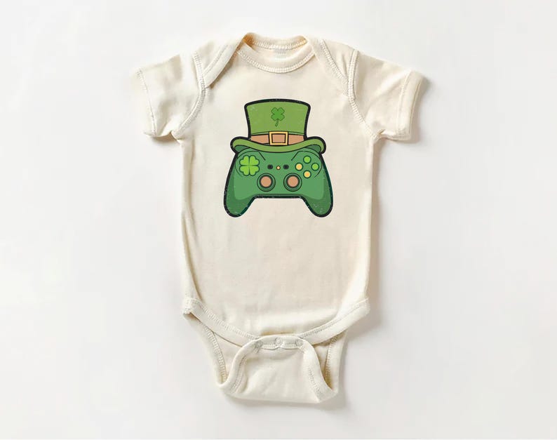 Video Game Controller Irish Gamer Baby Shirt