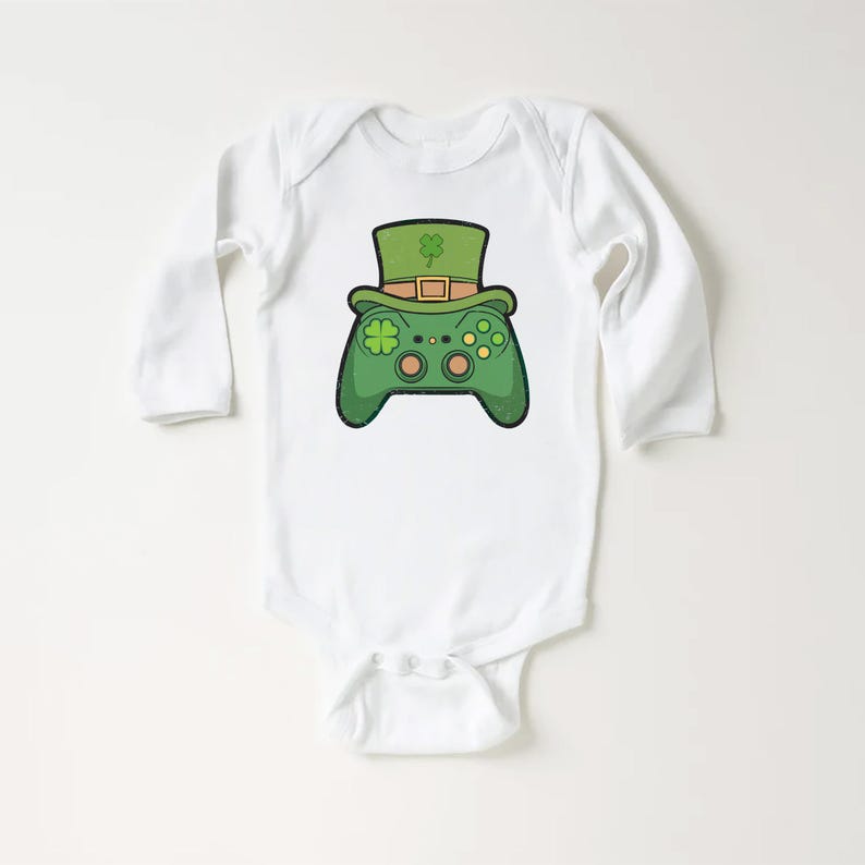 Video Game Controller Irish Gamer Baby Shirt