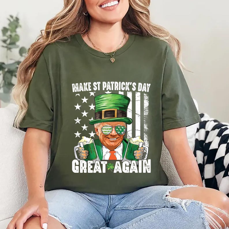 Make St. Patrick's Day Great Again Short Sleeve T-Shirt