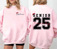 Custom Senior 2025 Sweatshirt, Two-Sided