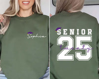 Custom Senior 2025 Short Sleeve T-Shirt, Two-Sided