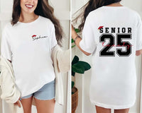 Custom Senior 2025 Short Sleeve T-Shirt, Two-Sided