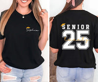 Custom Senior 2025 Short Sleeve T-Shirt, Two-Sided