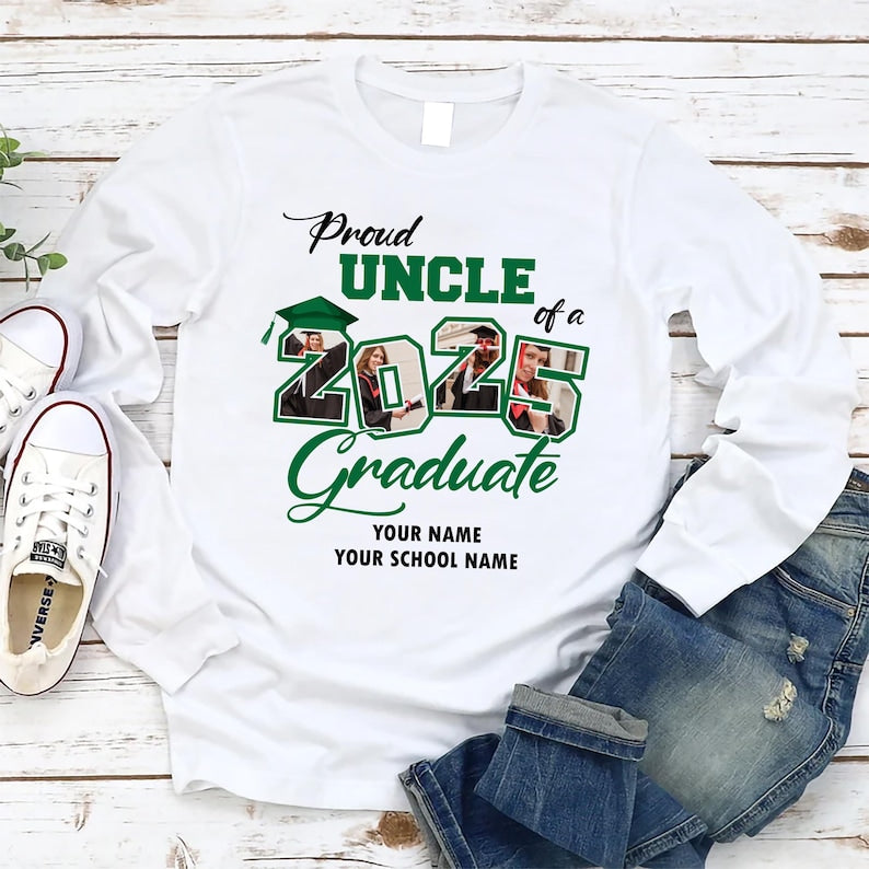 Custom Proud Family Graduation Long Sleeve Shirt