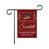 Personalized College Graduation Garden Flag, Double Sided Custom School, University Logo, Class of 2025 Yard Sign, Graduate Celebration Flag