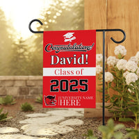 Personalized College Graduation Garden Flag, Double Sided Custom School, University Logo, Class of 2025 Yard Sign, Graduate Celebration Flag