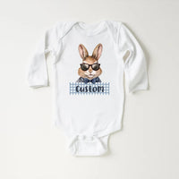 Personalized Name Bunny Baby Sweatshirt, Cute Easter Bunny Gift for Kids