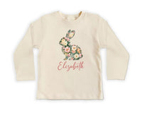 Girls Easter Baby Bodysuit, Baby Shirt, Toddler Sweatshirt - Personalized Spring Outfit