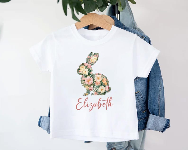 Girls Easter Baby Bodysuit, Baby Shirt, Toddler Sweatshirt - Personalized Spring Outfit