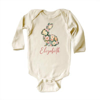 Girls Easter Baby Bodysuit, Baby Shirt, Toddler Sweatshirt - Personalized Spring Outfit