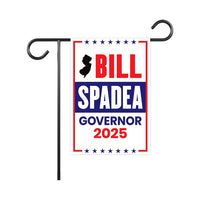 Bill Spadea For New Jersey Governor 2025 Garden Flag, Double Sided, 2025 Governor Flag, Elections Flag, Race Red White & Blue Flag