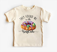 They Found Me in the King Cake Baby Shirt, Minimalist Baby Shower Gift