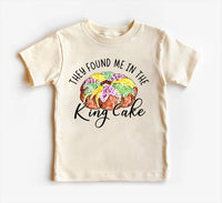 They Found Me in the King Cake Baby Shirt, Minimalist Baby Shower Gift