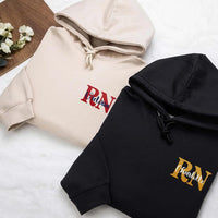 Embroidered Custom Name Nurse Hoodie, Personalized Nurse Graduation Gift