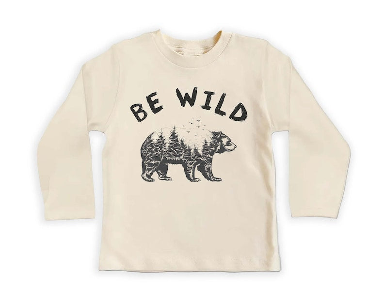 Be Wild Baby Shirt, Outdoor Camping Baby Clothes