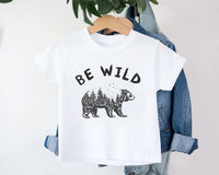 Be Wild Baby Shirt, Outdoor Camping Baby Clothes