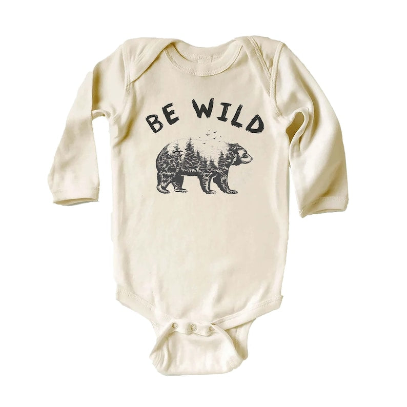 Be Wild Baby Shirt, Outdoor Camping Baby Clothes