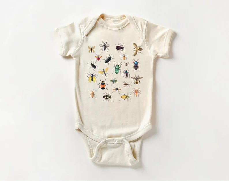 Bug Baby Bodysuit, Entomology Bug Lover Birthday Gift for Kids