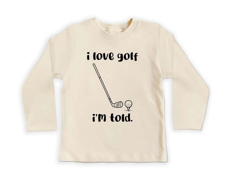 I Love Golf I'm Told Baby Bodysuit, Funny Golfing Fan Boy Clothes