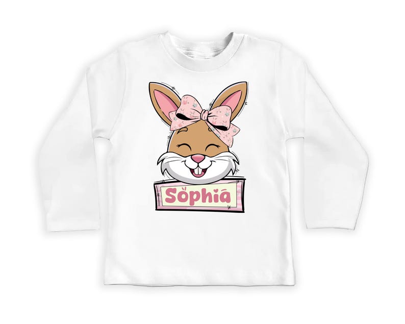 Custom Name Easter Baby Bodysuit, Baby Shirt, Toddler Sweatshirt - Personalized Bunny Outfit