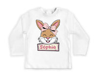 Custom Name Easter Baby Bodysuit, Baby Shirt, Toddler Sweatshirt - Personalized Bunny Outfit